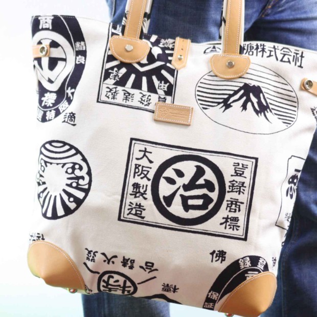 送料無料 日本製 和柄帆布トートバッグ オシャレ